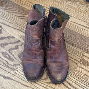 Freebird by Steven Flint distressed ankle bootie 7